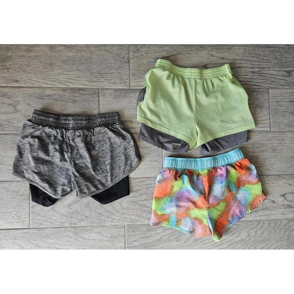 (Lot of 3) Girls Champion & Skechers Shorts Multicolor Large 10-12 & X Small XS